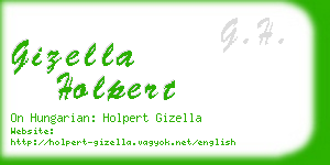 gizella holpert business card